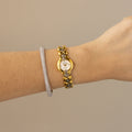 Vintage Hilton Round Diamond Two Tone Watch