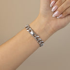 Vintage Seiko Cuban Link Silver Watch