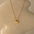 Duo Pave Link Tag Necklace