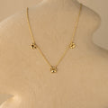 Paw Print Station Necklace