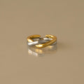 Mixed Metal Twist Ring