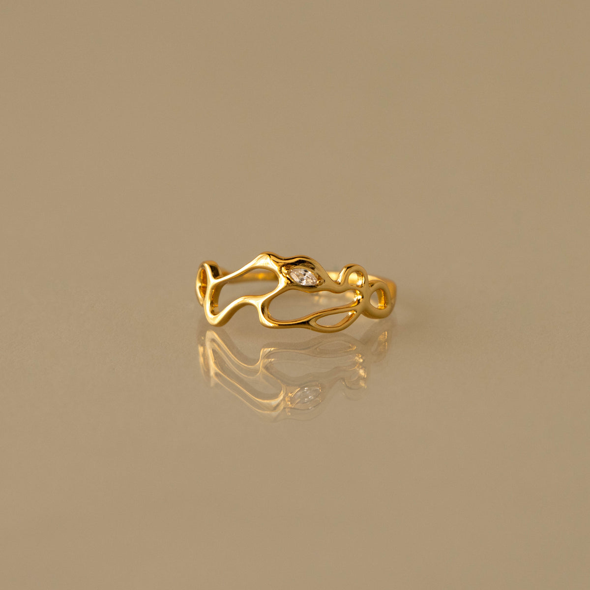 Tidal Diamond Ring