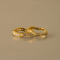 Wavy Opal & Diamond Eternity Ring Set