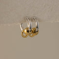 Mixed Metal Orbit Huggies