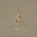 Opal Halo Teardrop Charm