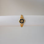 Vintage Givenchy Swiss Navy Dial Cuff Gold Watch