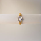 Vintage Grovana Swiss Roman Cuff Two Tone Watch