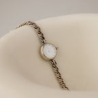 Vintage 4°C Round Chainlink Silver Watch