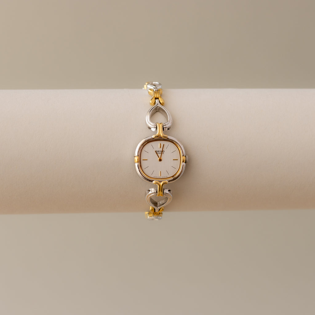 Vintage Seiko Skinny Square Two Tone Watch