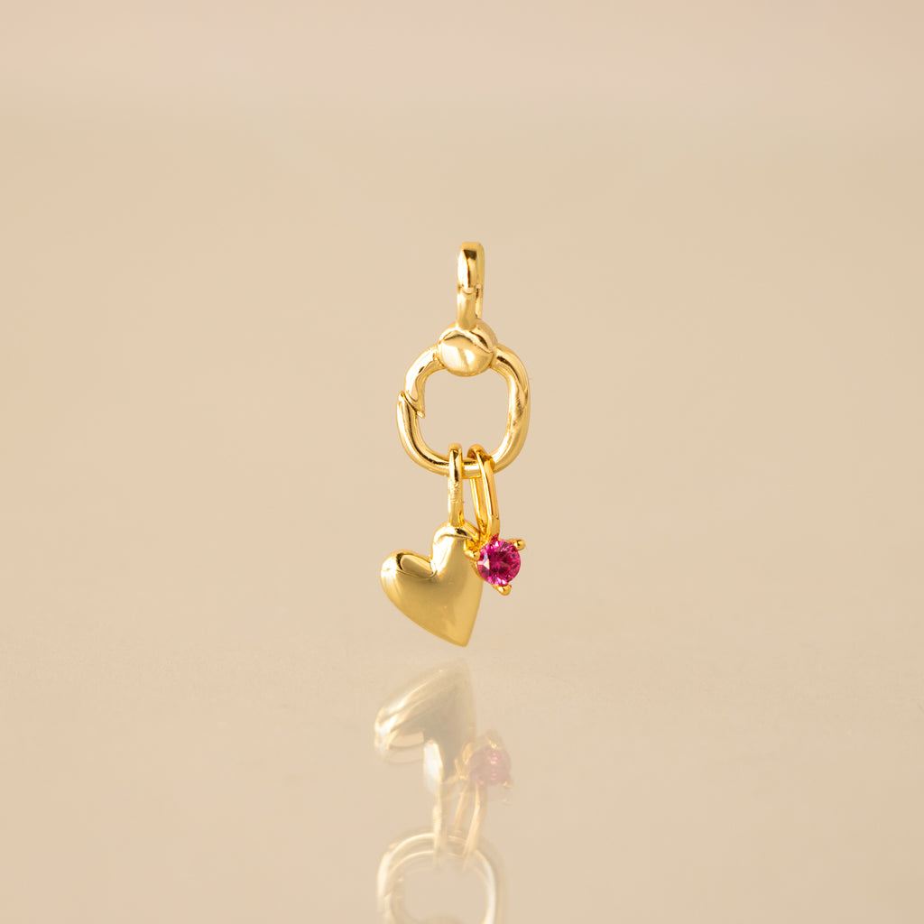 Open Cushion Charm Clasp