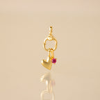 Open Cushion Charm Clasp
