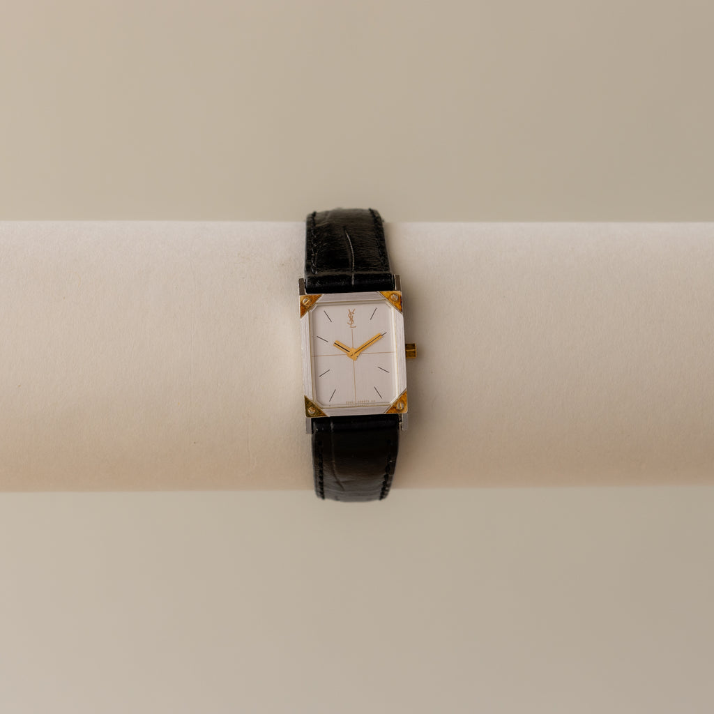 Vintage YSL Tank Two Tone Watch