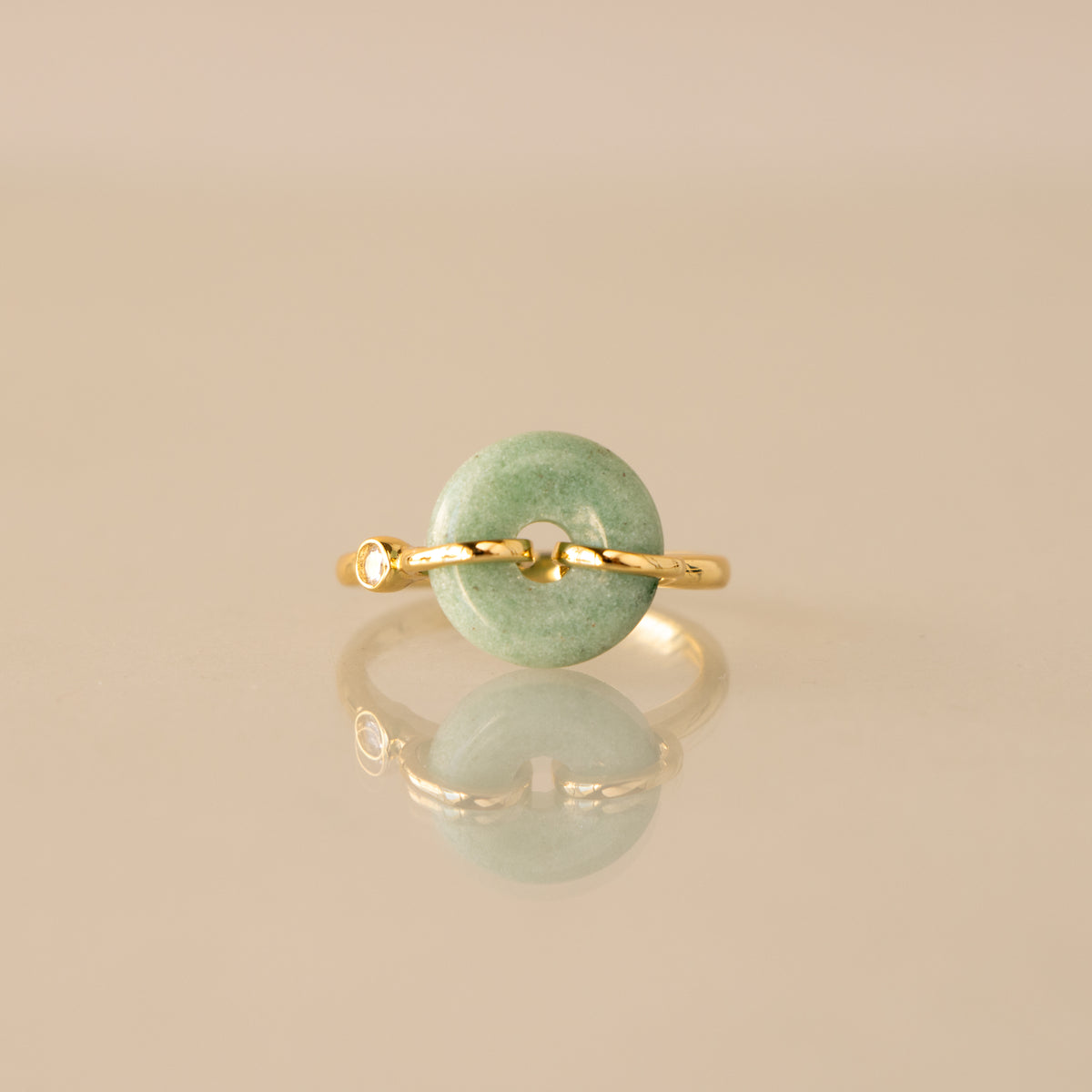 Jade Halo Ring