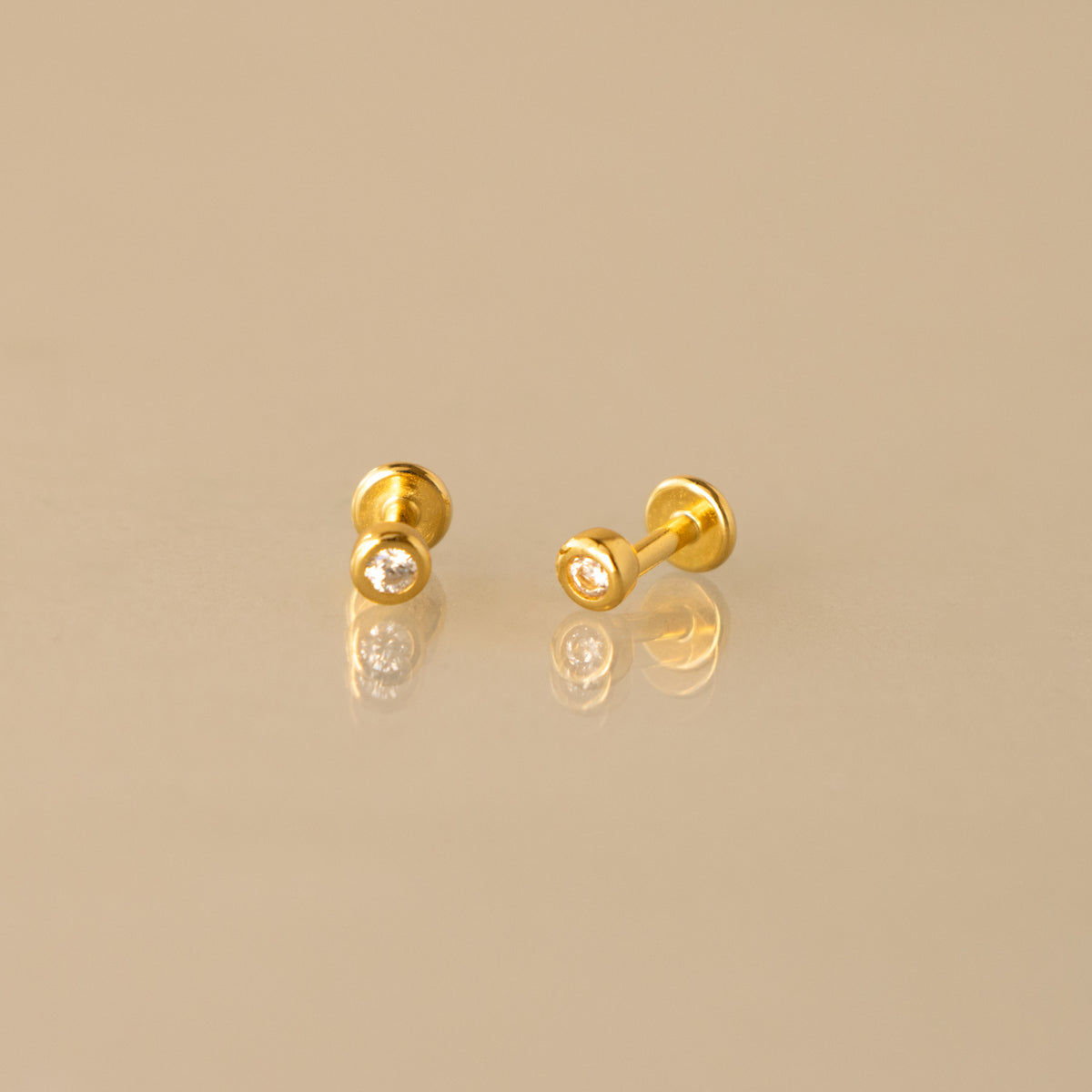 Petite Bezel Flat Back Studs