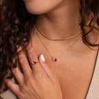 Toi et Moi Birthstone Necklace