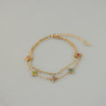 Rainbow North Star Gemstone Anklet
