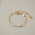 Diamond Teardrop Bar Bracelet