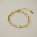 Baguette Diamond Curb Bracelet