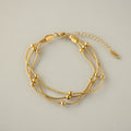 Triple Bead Chain Bracelet