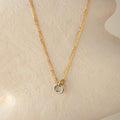 Mixed Metal Interlocking Necklace
