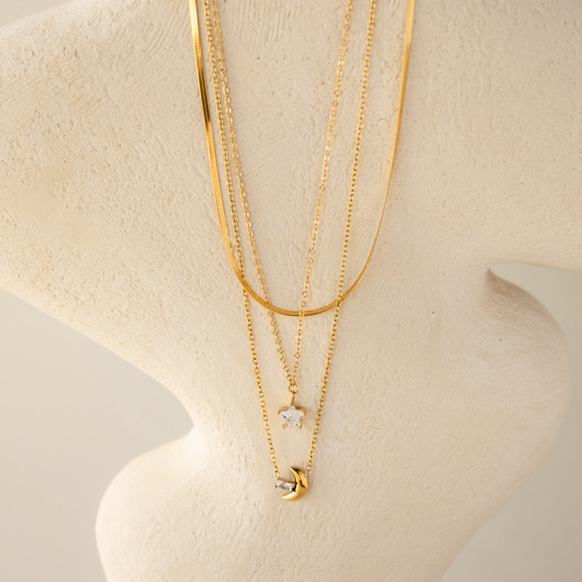 Celestial Diamond Layered Necklace