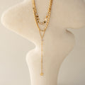 Starry Layered Lariat Necklace