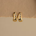 Diamond Confetti Hoop Studs