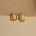 Pave Tapered Disco Hoops