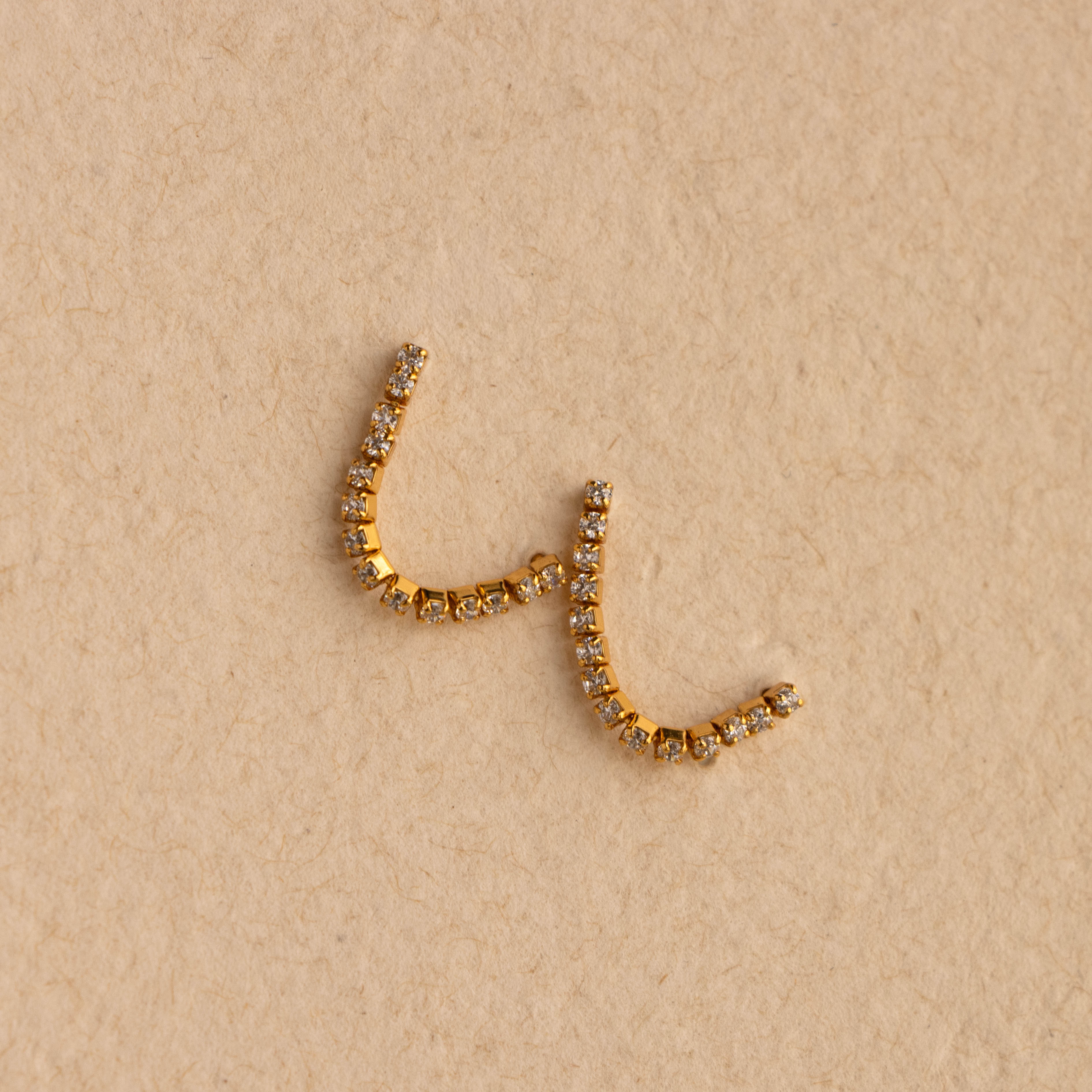 Diamond Chain Tennis Studs