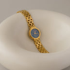 Vintage La Zern Swiss Mosaic Gold Watch