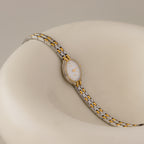 Vintage Citizen Exceed Sleek Oval Two Tone Watch
