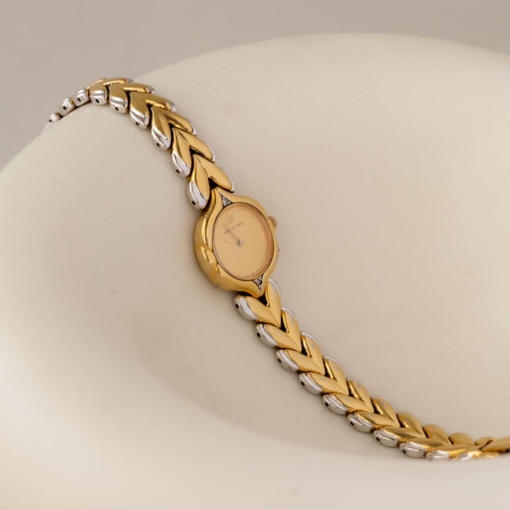 Vintage Philippe Venet Round Two Tone Watch