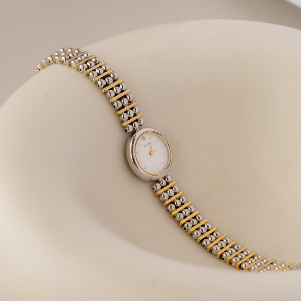 Vintage Citizen Sylph Beaded Two Tone Watch