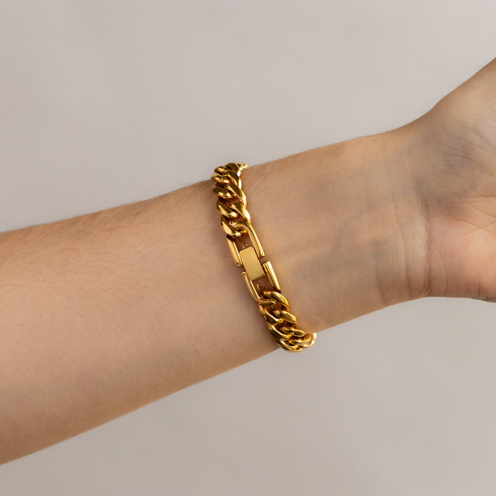 Vintage Michiko London Chainlink Gold Watch