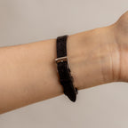 Vintage Burberry Brown Strap Two Tone Watch