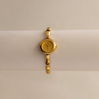 Vintage Mario Valentino Bamboo Link Gold Watch