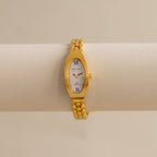 Vintage Valentino Moradei Oval Pearl Gold Watch