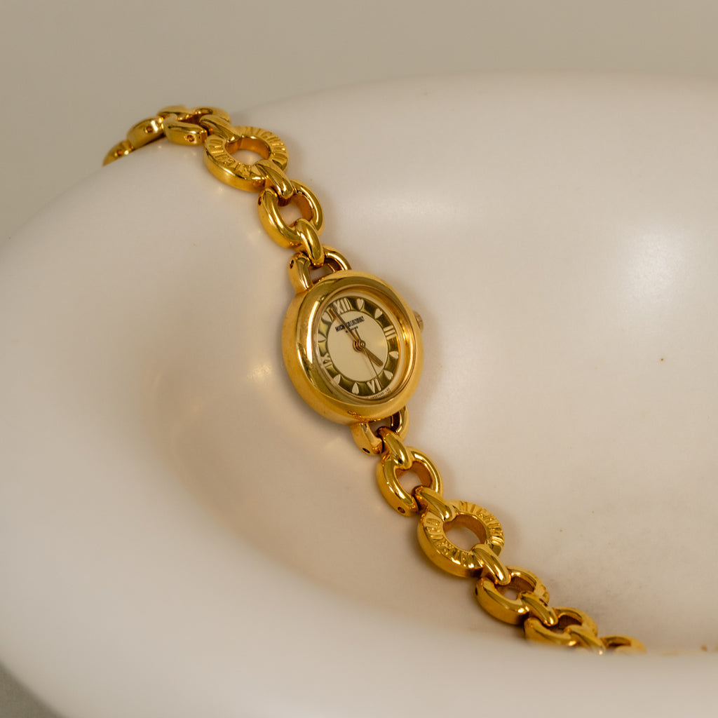 Vintage Michiko London Hearts Gold Watch