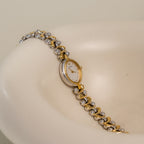 Vintage Rocoh Château Oval Two Tone Watch