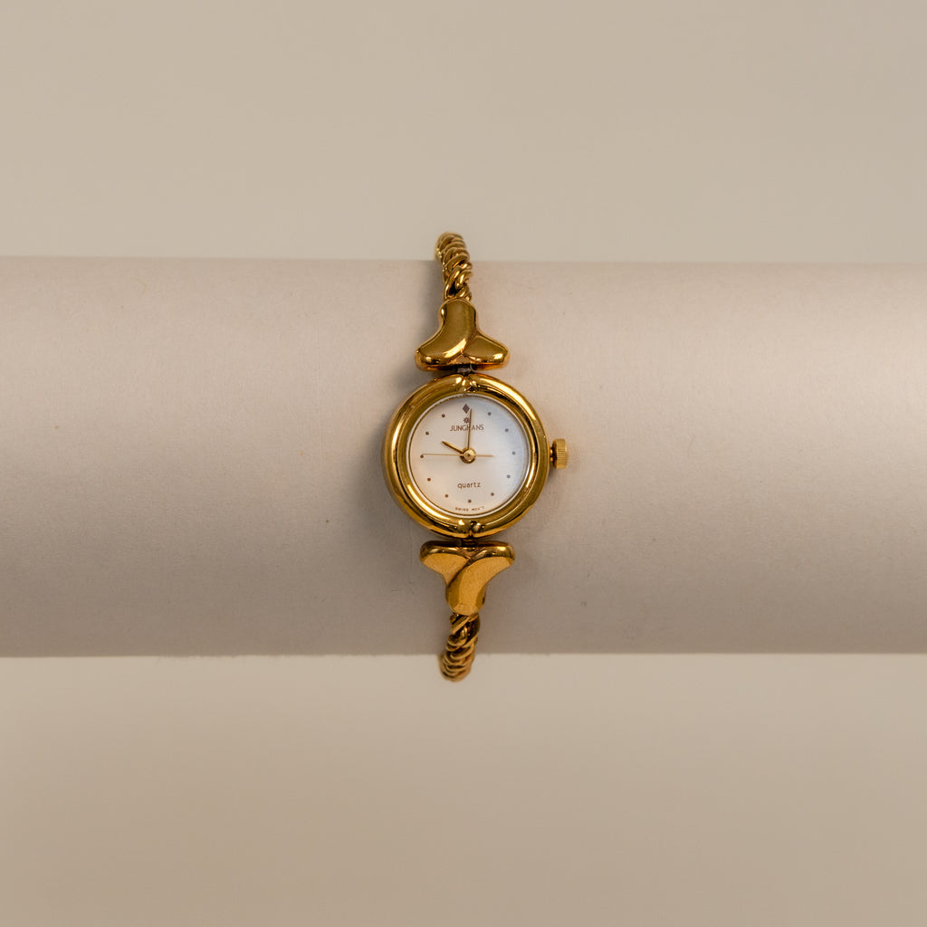 Vintage Jughans Swiss Rope Chain Gold Watch