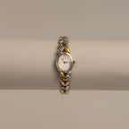 Vintage Seiko Oval Diamond Two Tone Watch