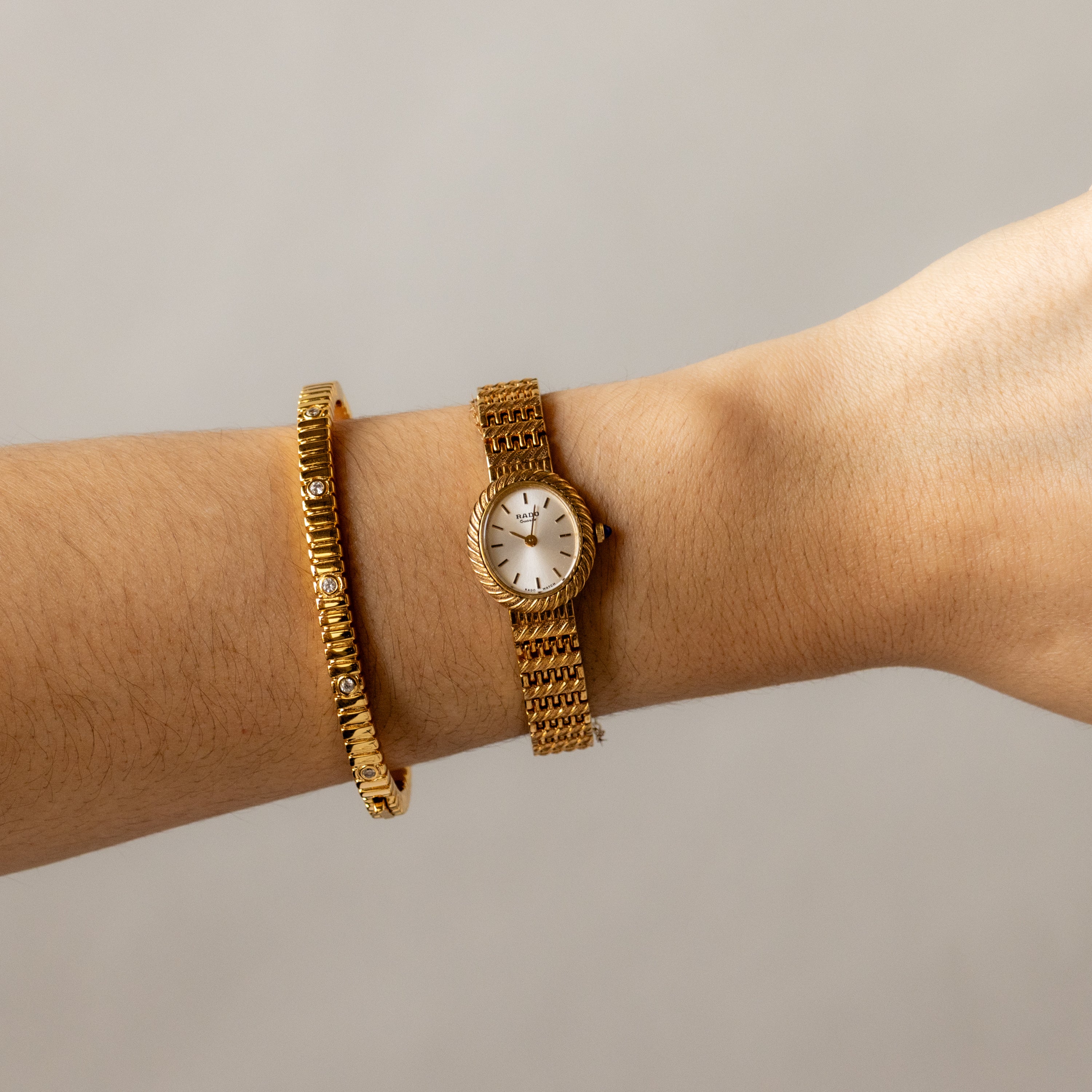Vintage Rado Oval Gold Watch