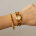 Vintage Gucci Swiss Horsebit Link Gold Watch