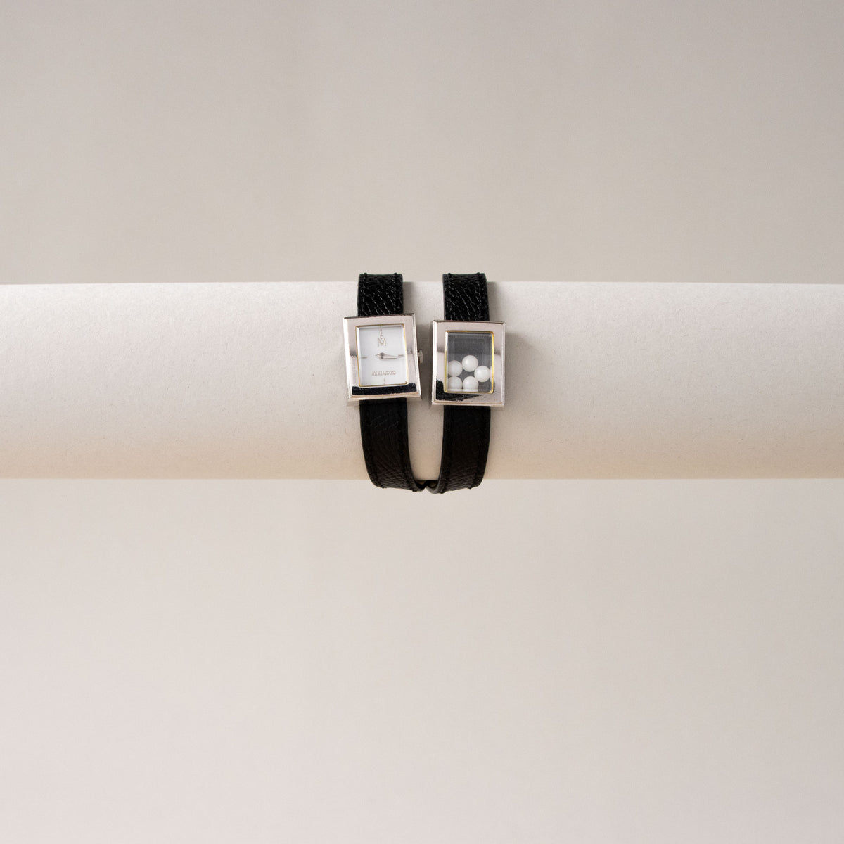 Vintage Mikimoto Pearl Wrap Silver Watch