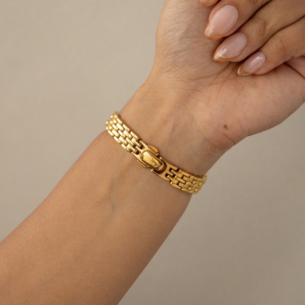 Vintage YSL Bold Oval Gold Watch