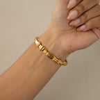 Vintage Burberrys Swiss Equestrian Cuff Gold Watch