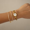 Vintage Christian Bernard Mesh Strap Gold Watch