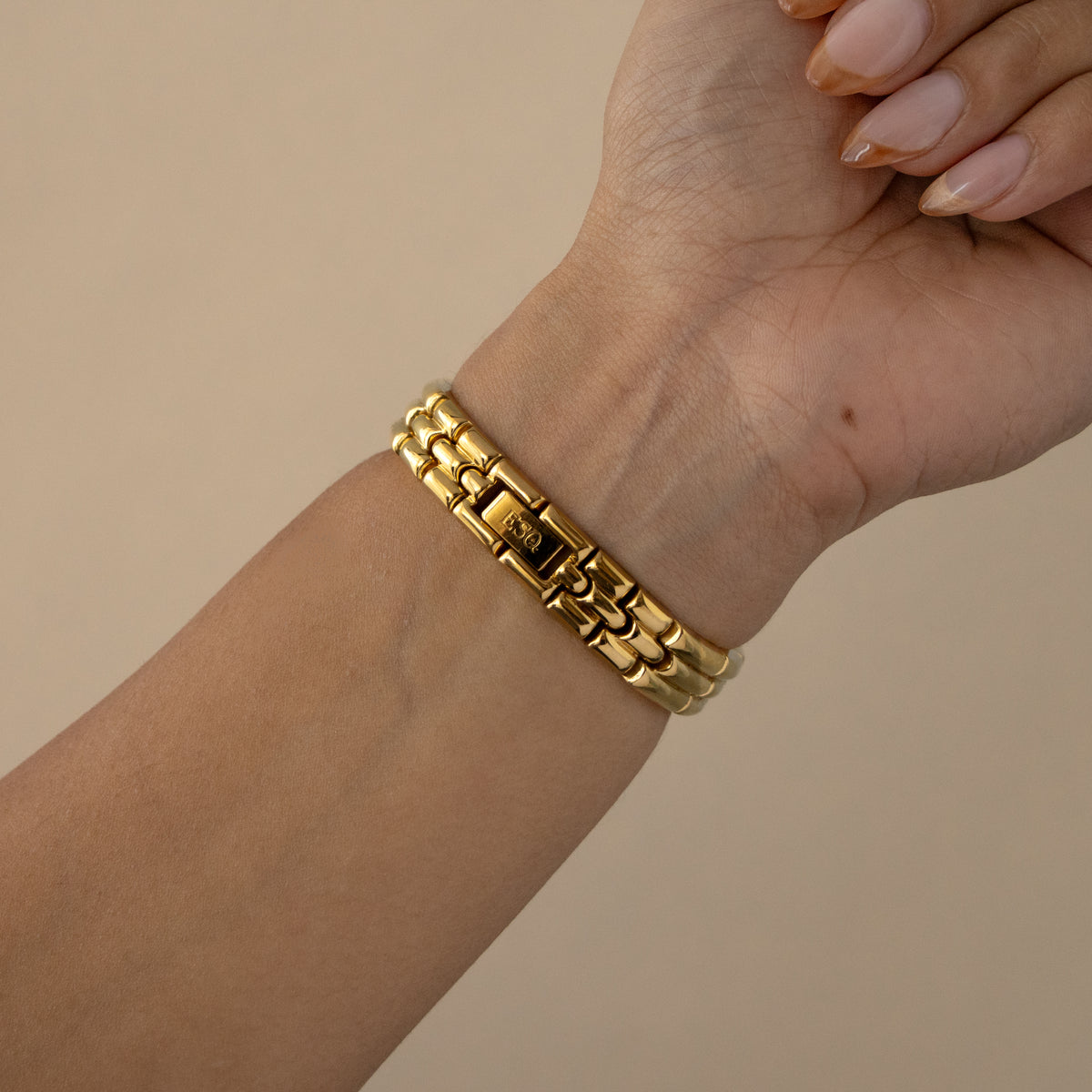 Vintage ESQ Hexagon Gold Watch