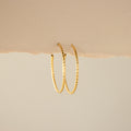 Large Notched Hoops