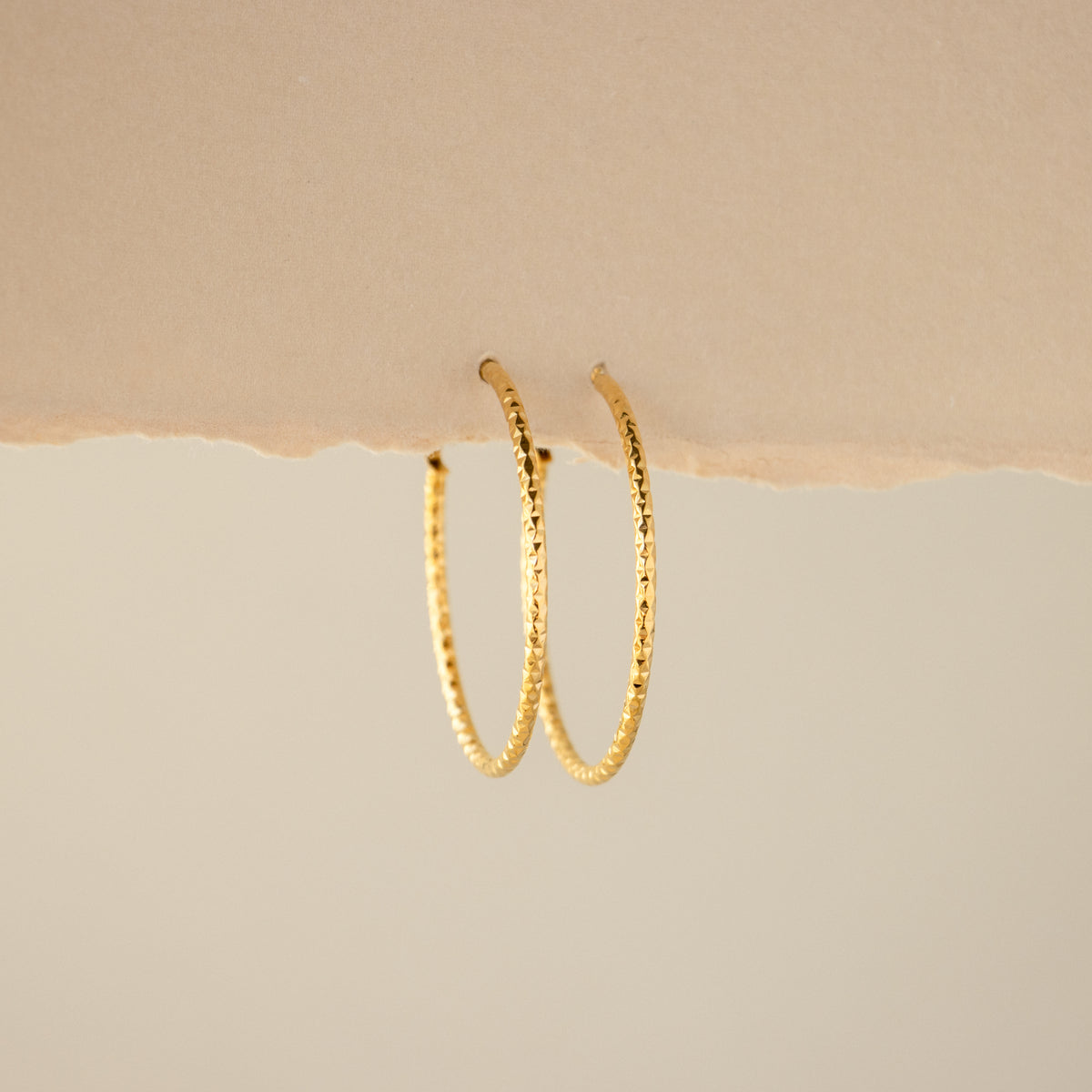 Large Notched Hoops